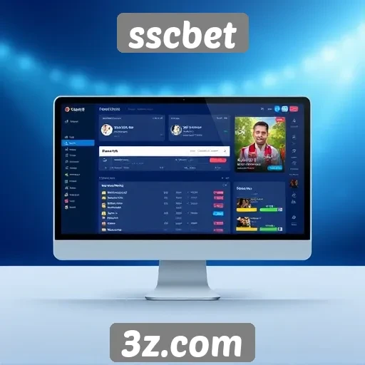 Análise da interface do usuário do site sscbet